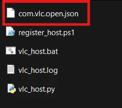 Step 3: Native Host Folder Contents